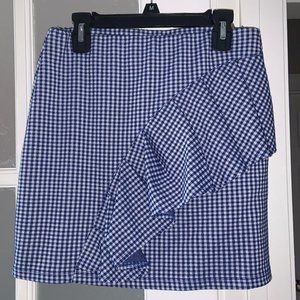 Blue Ruffle Skirt